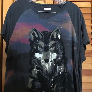 Silence + noise urban outfitters wolf tee